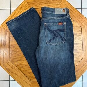 **7 FOR ALL MANKIND* Plus Dark Wash Relaxed Jeans NWT Size 16